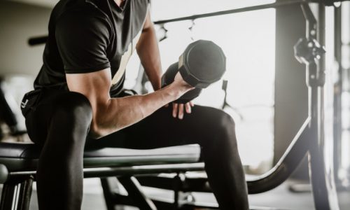 fitness-man-doing-work-out-exercise-with-dumbbell_34840-12 Tips to overcome a weight-loss plateau - Try strengthening exercise | BookDoc