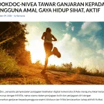 BookDoc featured on berita sabah for its partnership with Nivea where reward will be given to active user