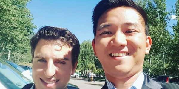 BookDoc Founder with CEO of Airnb