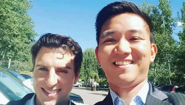 BookDoc Founder with CEO of Airnb