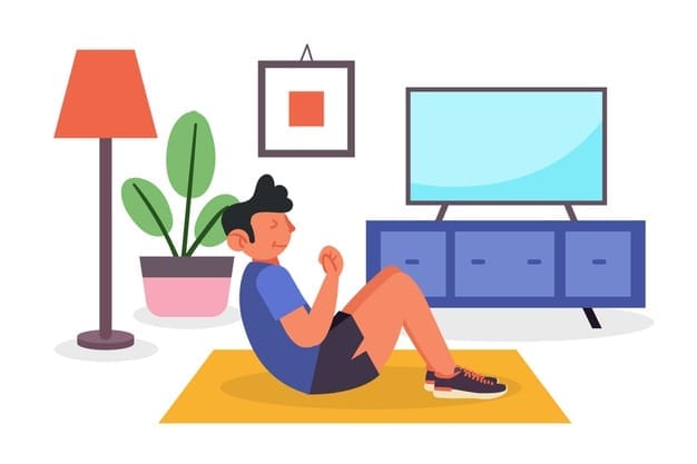 man-exercising-living-room_23-2148491017 How to Maintain A Healthy Lifestyle With Diabetes - exercise regularly | BookDoc