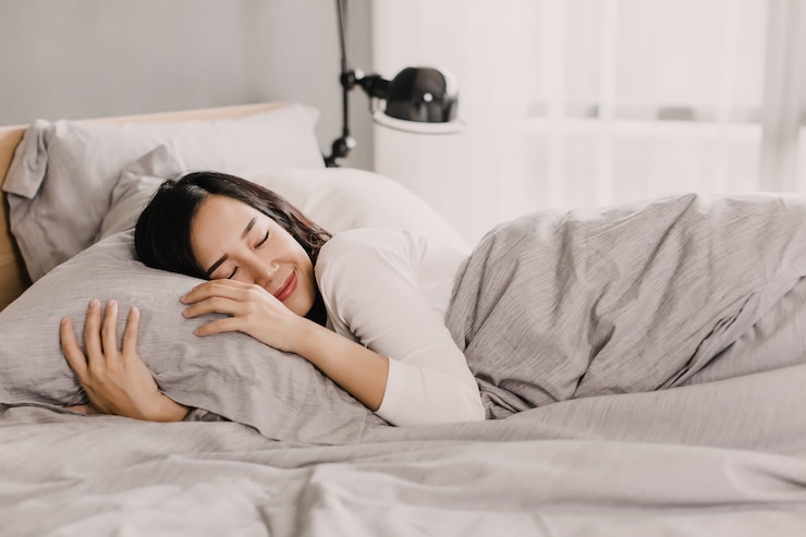 happy-asian-woman-is-resting-gentle-pillow-bed_127375-19 How Sleep can help to lose weight | BookDoc