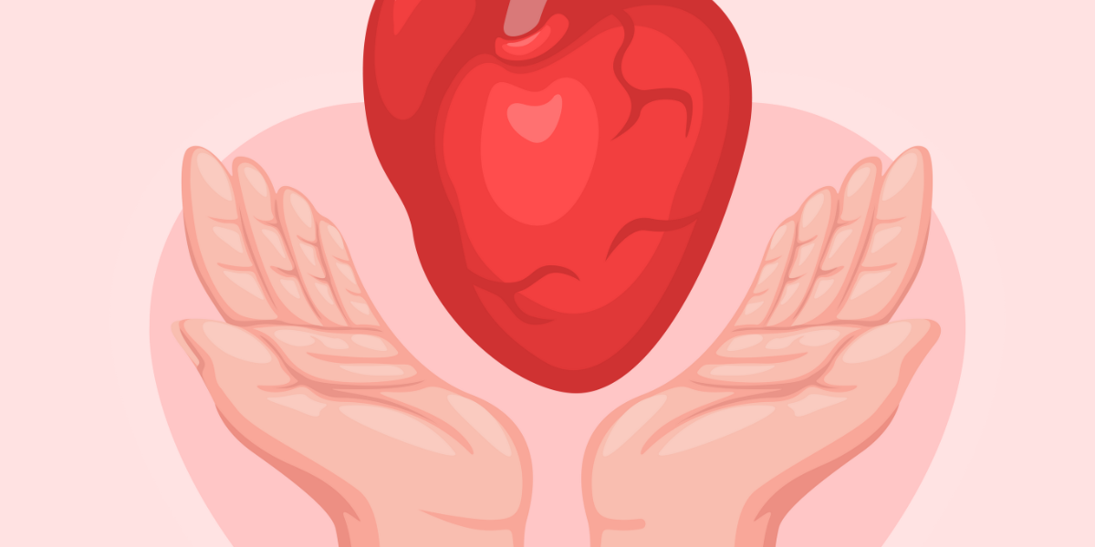 Yellow Text Overlay Organ Donation Poster (2) heart donation | BookDoc