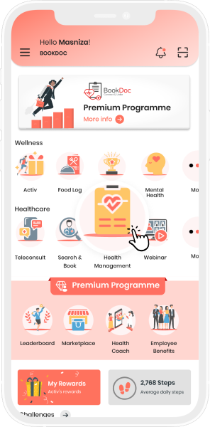 Group-1831 features of bookdoc health management | app version | BookDoc