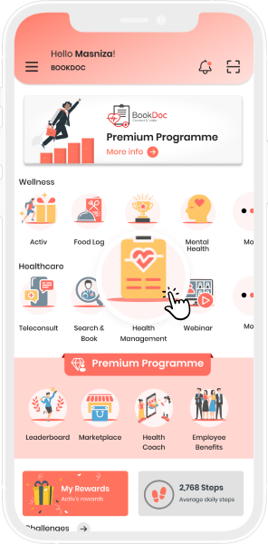 features of bookdoc health management | app version | BookDoc