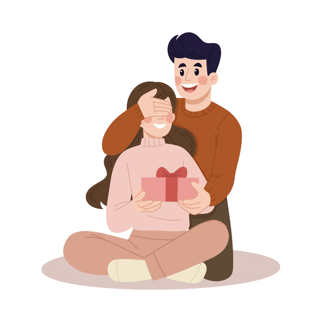 couple gifting