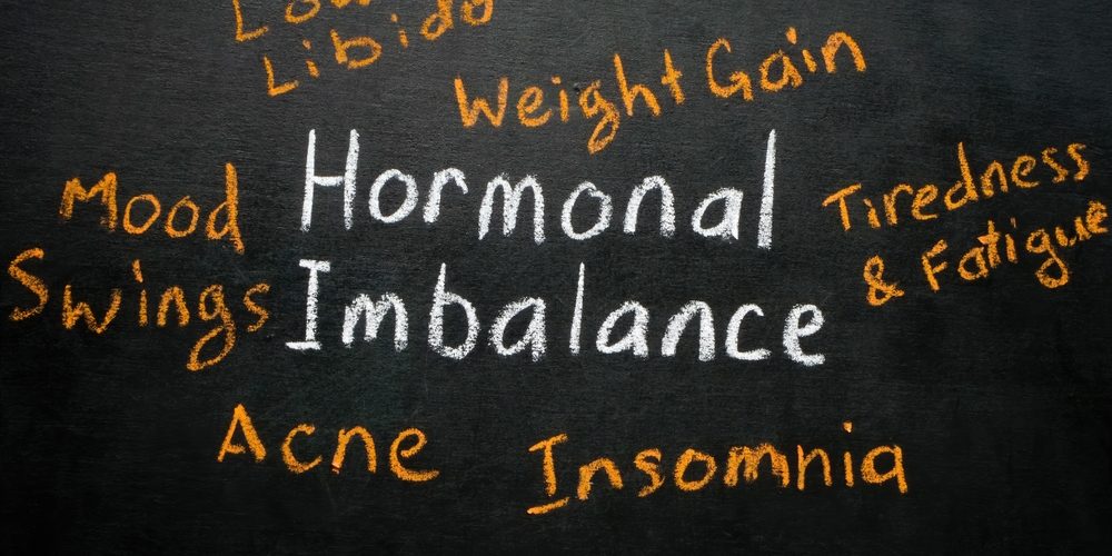 Handwritten,Hormonal,Imbalance,Sign,On,The,Blackboard.